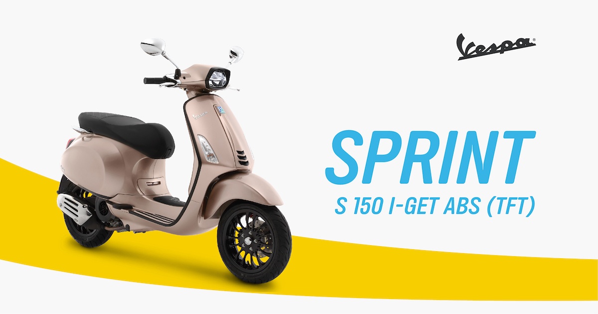 Vespa SPRINT S 150 I-GET ABS (TFT) ตอบโจทย์ไลฟ์สไตล์ยุคใหม่ด้วย ...